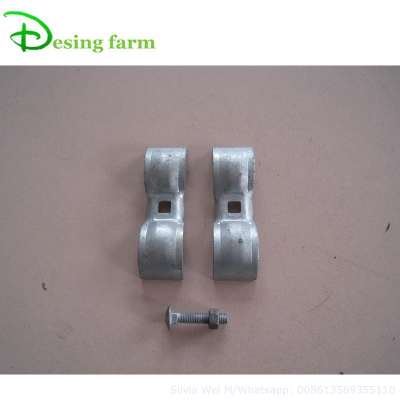 Galvanized fence clamp for temporary fence panels