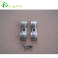 Galvanized fence clamp for temporary fence panels